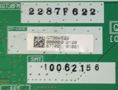 MAIN PARA ESMART TV SHARP 4K RESOLUCION (3840 x 2160) / NUMERO DE PÀRTE G738WE22 / QPWBXG738WJN2 / QKITPG738WJN2 / KG738FM / 2287F622 / 10062156 / PANEL PN-UH701 / PNUH701 / MODELO PN-UH701 - Imagen 2